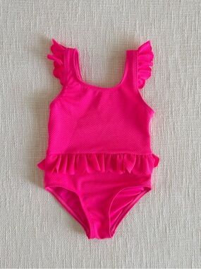 Tucker + Tate Hot Pink Ruffle One-Piece Swimsuit